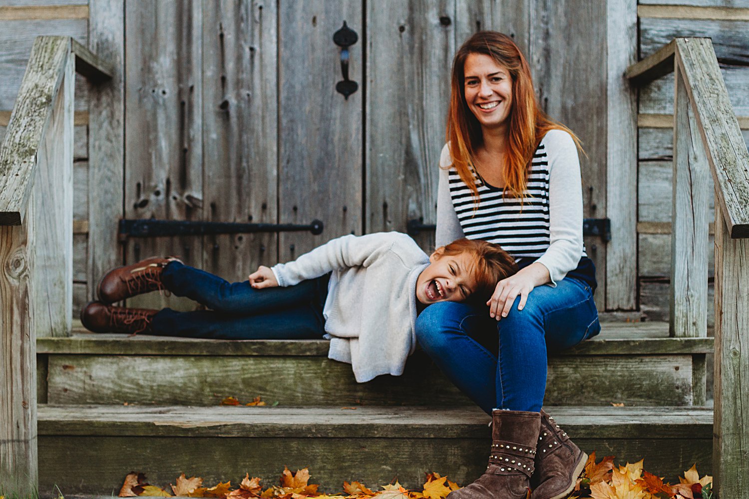 Family Portrait of mom and daughter