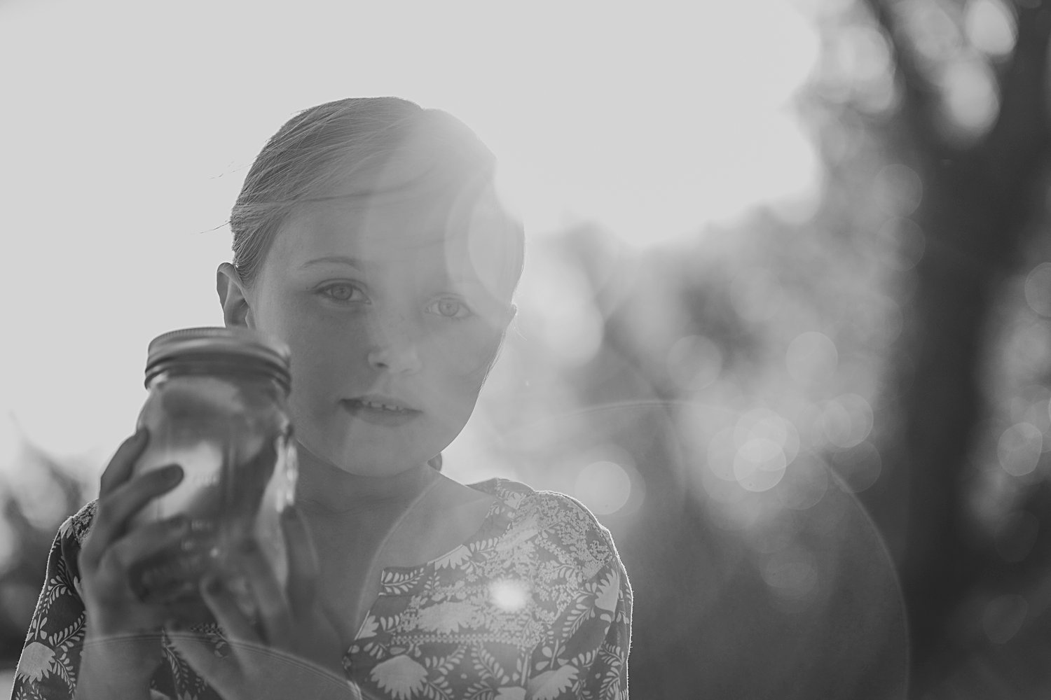 Candid portrait of young girl