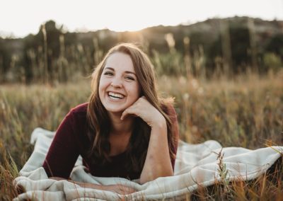 Portrait of high school senior girl