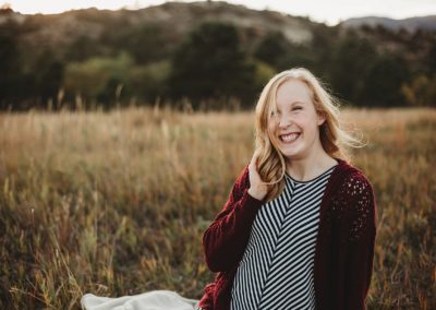 Portrait of high school senior girl