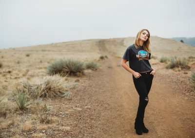 Portrait of high school senior girl