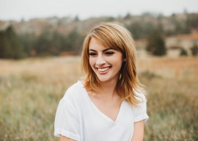 Portrait of high school senior girl