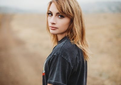 Portrait of high school senior girl