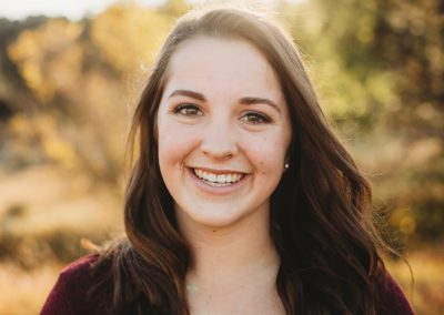 Portrait of high school senior girl