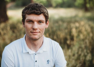 Portrait of high school senior boy